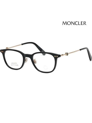 Glasses frame ML5141D 001 light horn rim Asian fit - MONCLER - BALAAN 1