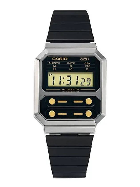 Watch A100WEGG 1A2DF Vintage Retro Men's Metal Watch Women's Metal Watch - CASIO - BALAAN 1