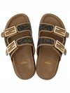 Feel Fabric Slippers Brown - FENDI - BALAAN 3