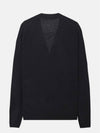 Keve Face Wool V-neck Cardigan Black - ACNE STUDIOS - BALAAN 3