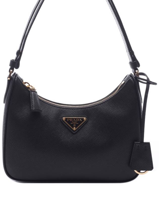 Re-Edition Saffiano Leather Mini Bag Black - PRADA - BALAAN 3