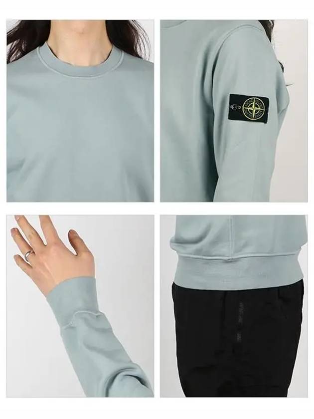 Wappen Patch Crew Neck Sweatshirt Dusty Mint - STONE ISLAND - BALAAN 4