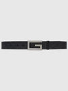 Square G Buckle Reversible Leather Belt Black - GUCCI - BALAAN 2