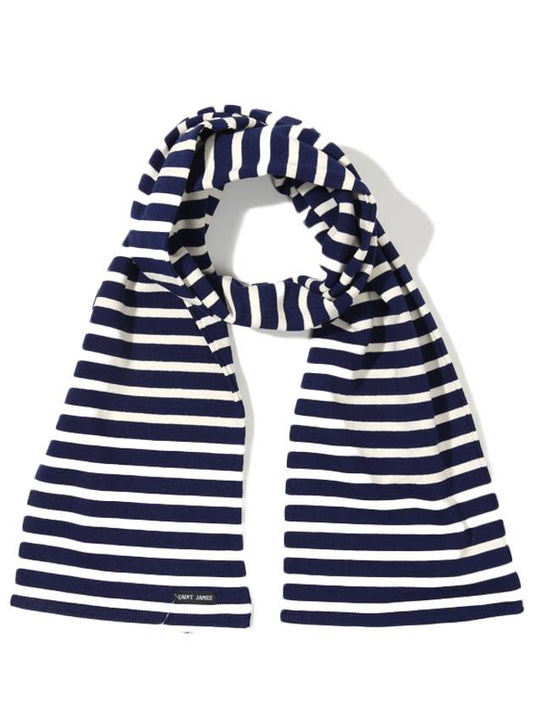 Striped Cotton Muffler Blue - SAINT JAMES - BALAAN.