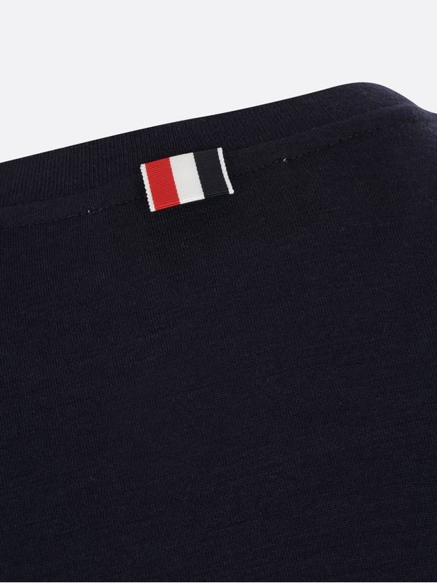 Men's 4 Bar Short Sleeve T-Shirt Navy - THOM BROWNE - BALAAN 4