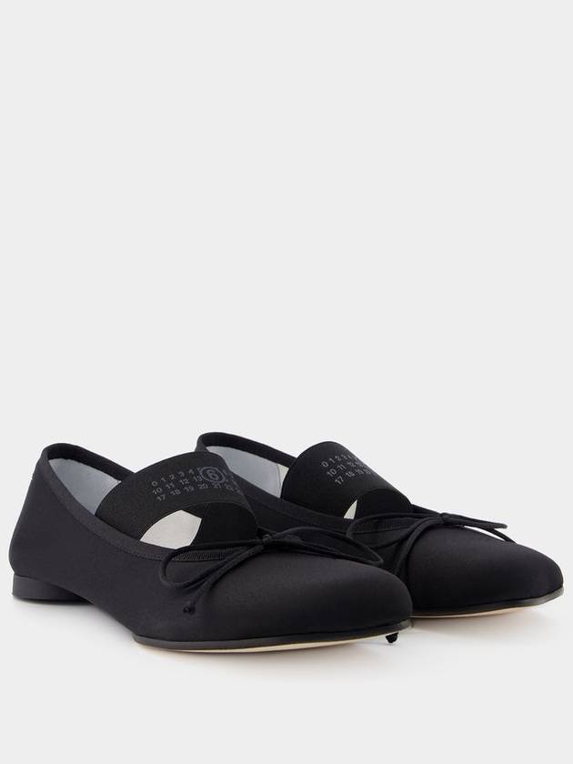 Anatomic Satin Ballerinas Flat Black - MAISON MARGIELA - BALAAN 3