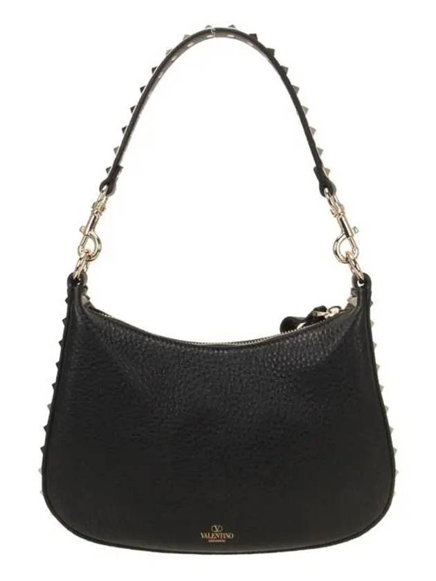 Rockstud Tote Bag Black - VALENTINO - BALAAN 4