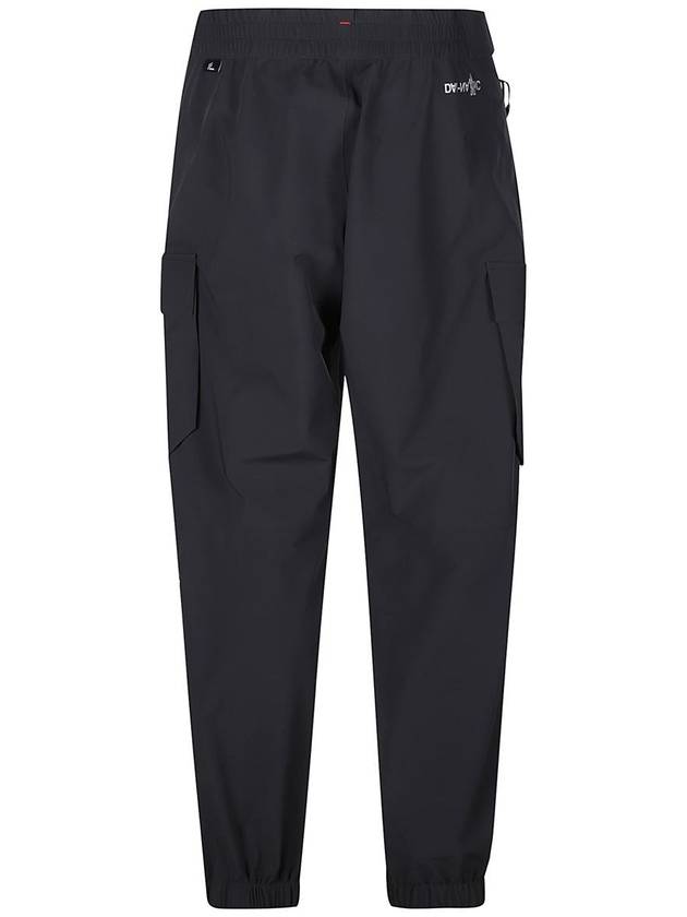 Grenoble Cargo Straight Pants Black - MONCLER - BALAAN 3