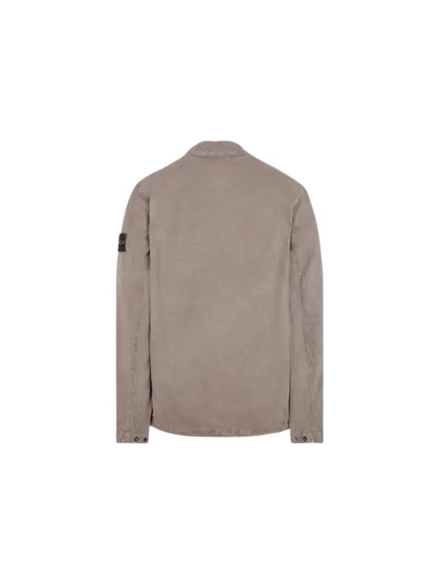 Old Treatment Garment Dyed Overshirt Jacket Dove Grey - STONE ISLAND - BALAAN 3