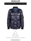 Martinho Short Down Jacket Night Blue - MONCLER - BALAAN.