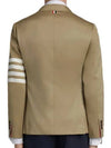 4 Bar Armband Cotton Blazer Jacket Camel - THOM BROWNE - BALAAN 3