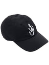 Anchor Logo Baseball Cap Black - JW ANDERSON - BALAAN 5