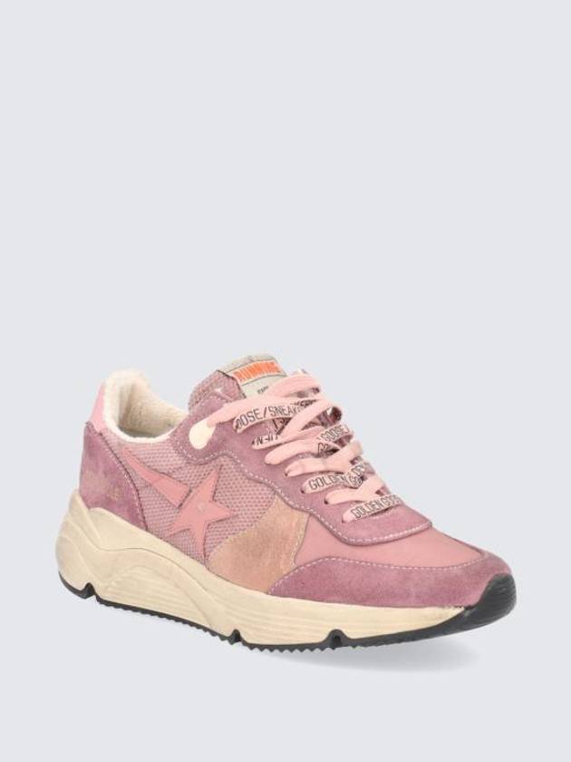 Running Sole Lace-Up Low Top Sneakers Pink - GOLDEN GOOSE - BALAAN 3