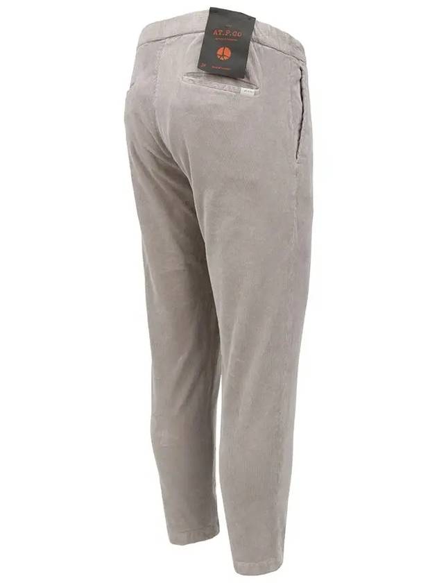 Men's Corduroy Tapered Fit Banding Pants PT177 GR - IKALOOOK - BALAAN 3