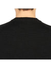 Heart Logo Patch Knit Top Black - AMI - BALAAN 8