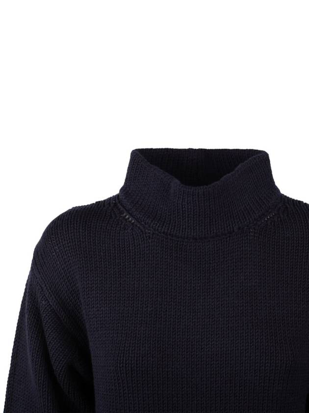 Base Blue Extra Fine Merino Wool Turtleneck Sweater - BASE MILANO - BALAAN 3