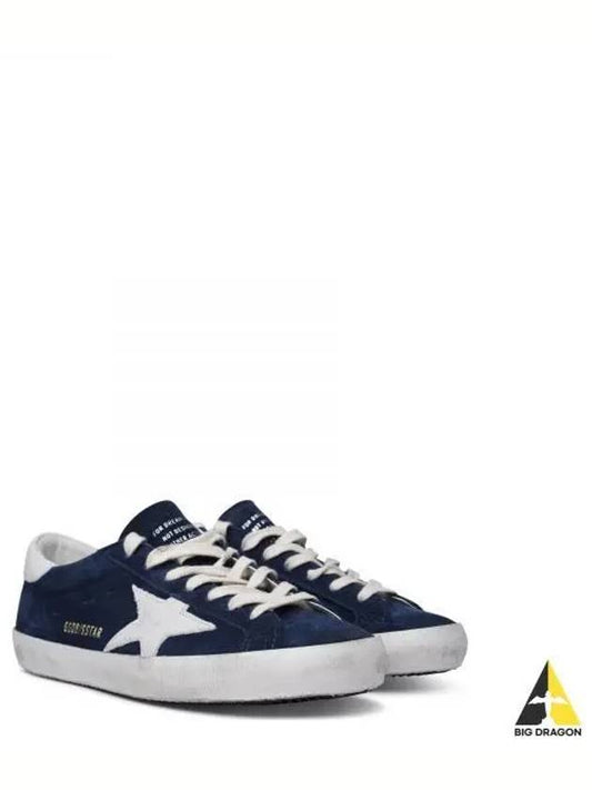 Superstar Suede Low Top Sneakers Navy - GOLDEN GOOSE - BALAAN 2