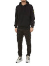 Wappen Patch Cotton Fleece Hoodie Black - STONE ISLAND - BALAAN 11