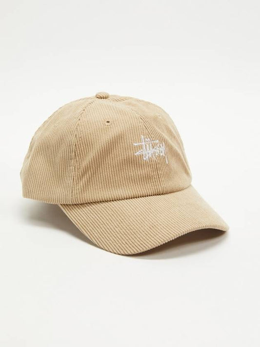 Graffiti Corduroy Low Pro Ball Cap Khaki - STUSSY - BALAAN 2