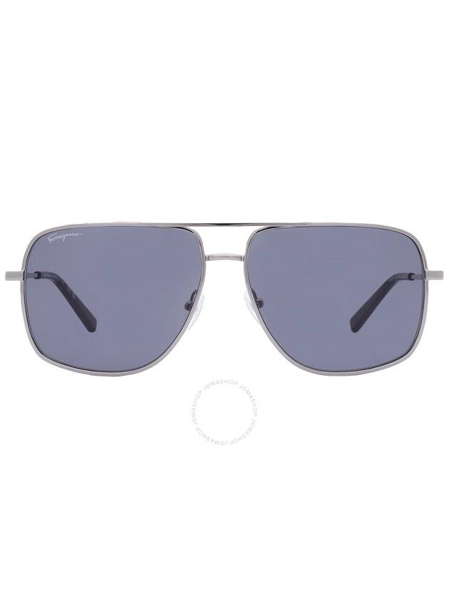 Salvatore Ferragamo Grey Navigator Men's Sunglasses SF278S 032 60 - SALVATORE FERRAGAMO - BALAAN 1