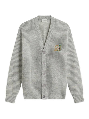 Drole De Monsieur Men's Grey D Raisin Le Cardigan, Size Small - DROLE DE MONSIEUR - BALAAN 1