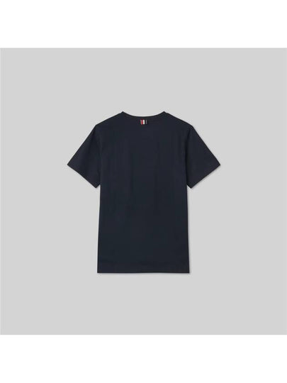 Size 3 TB Men s Side Slit Relaxed Short Sleeve T Shirt Navy - THOM BROWNE - BALAAN 2