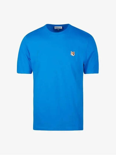 Fox Head Patch Classic Short Sleeve T-Shirt Enamel Blue - MAISON KITSUNE - BALAAN 2