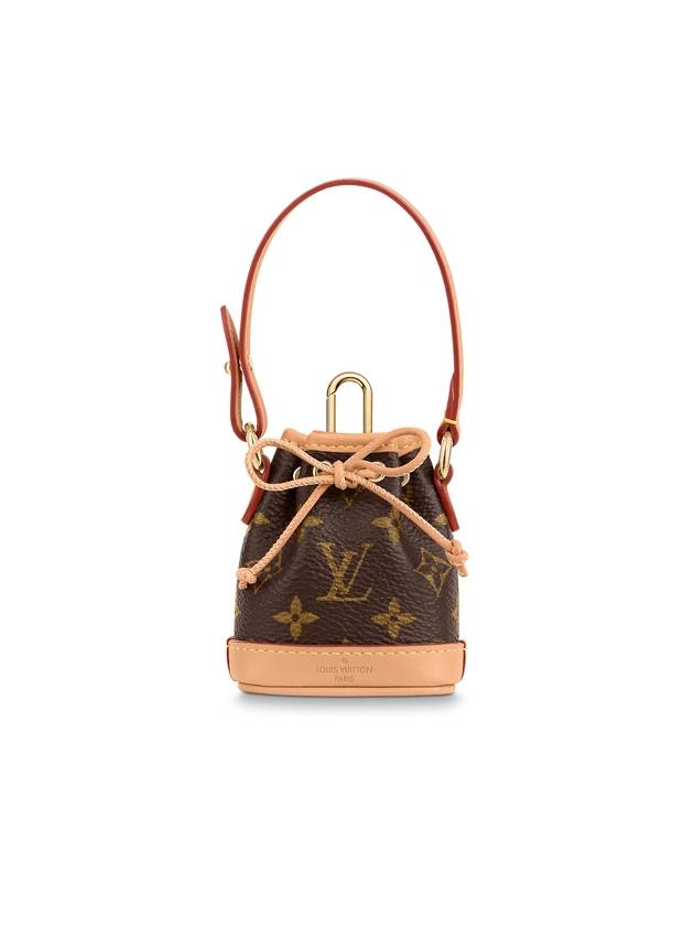 Micro Noe Bag Charm Key Holder Brown - LOUIS VUITTON - BALAAN.