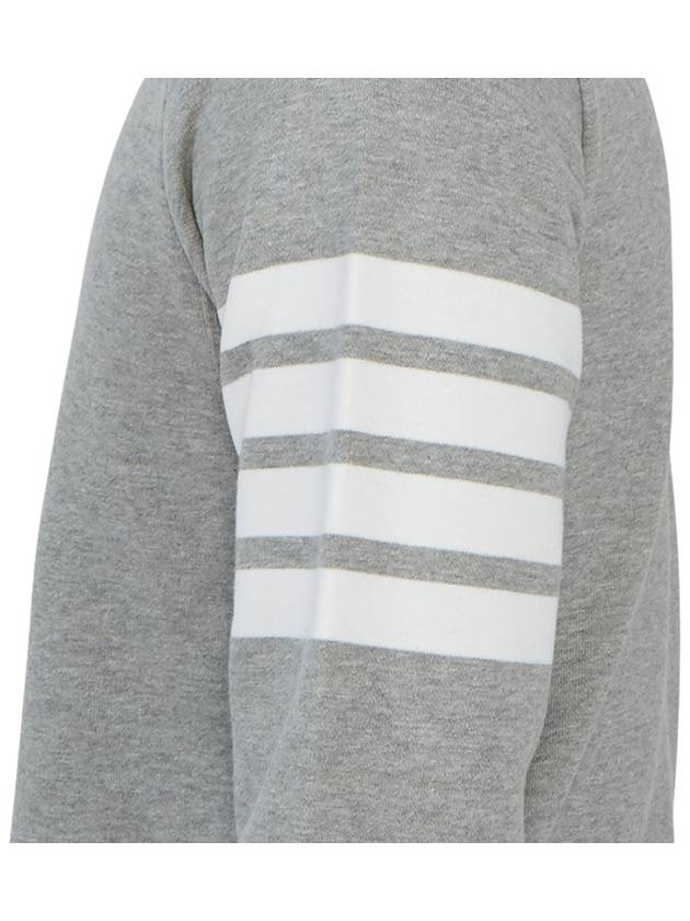 4 Bar Loopback Jersey Sweatshirt Light Grey - THOM BROWNE - BALAAN 9