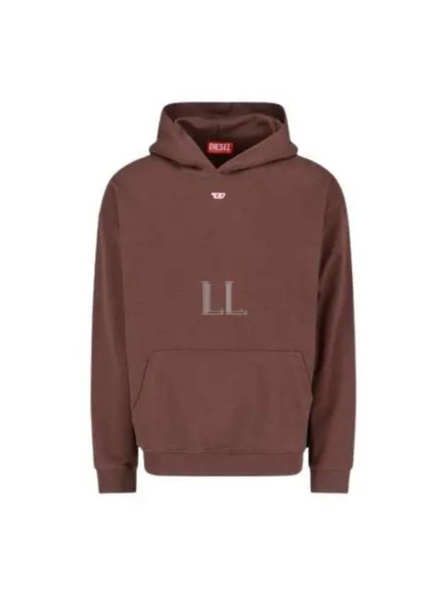 D Logo Patch Hoodie Brown - DIESEL - BALAAN 2