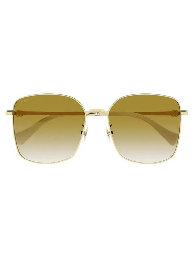 Eyewear Interlocking G Square Sunglasses Gold - GUCCI - BALAAN 1