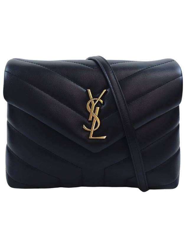 Loulou Toy Matelasse Shoulder Bag Black - SAINT LAURENT - BALAAN 2