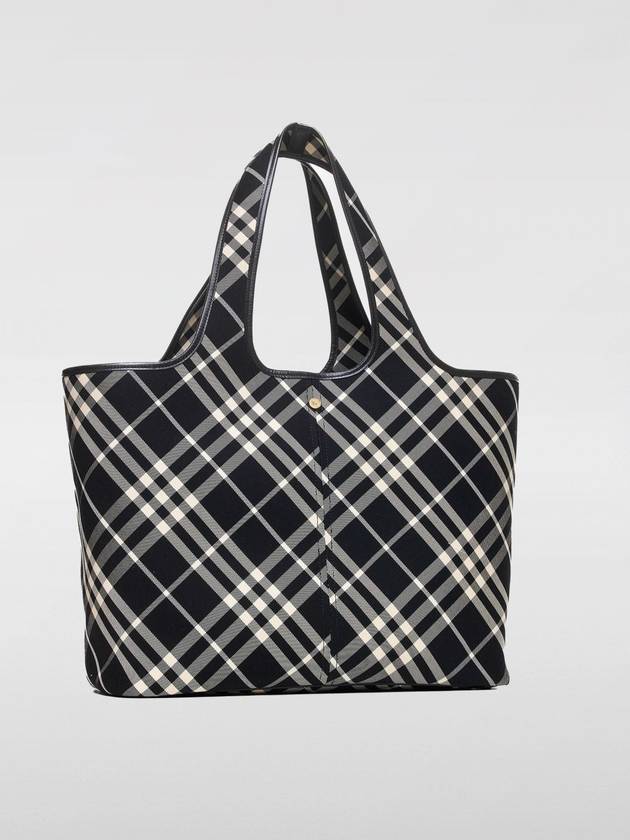 Check Medium Tote Bag Black - BURBERRY - BALAAN 3