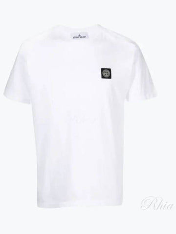 24113 A0001 811524113 Mini Waffen Logo Patch Men s Short Sleeve T Shirt - STONE ISLAND - BALAAN 1