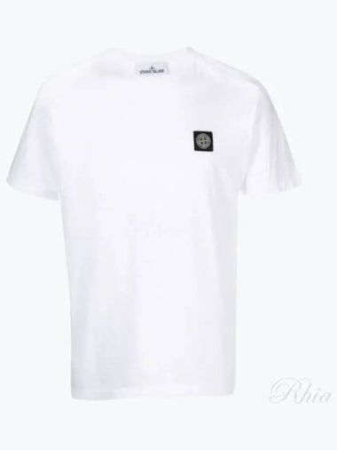 24113 A0001 811524113 Mini Waffen Logo Patch Men s Short Sleeve T Shirt - STONE ISLAND - BALAAN 1