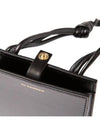 Logo Tangle Leather Phone Holder Cross Bag Black - JIL SANDER - BALAAN.