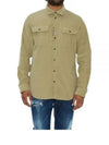 Corduroy Long Sleeve Shirt Beige - DSQUARED2 - BALAAN 2