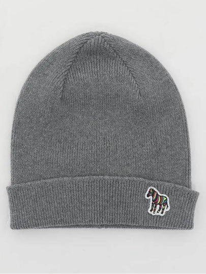 Zebra Patch Logo Beanie Grey - PAUL SMITH - BALAAN 2