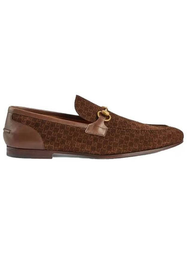 Jordaan Square G Suede Loafers Brown - GUCCI - BALAAN 1