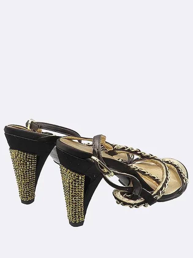 Smith Market used luxury goods black sandals women s shoes - CHANEL - BALAAN 4