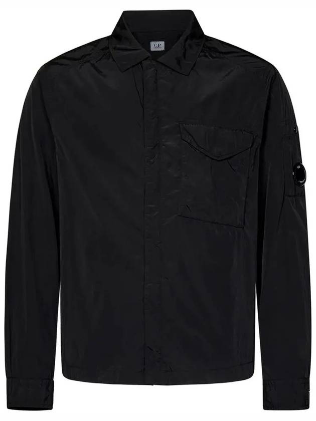 Chrome-R Lens Over Long Sleeve Shirt Black - CP COMPANY - BALAAN 2