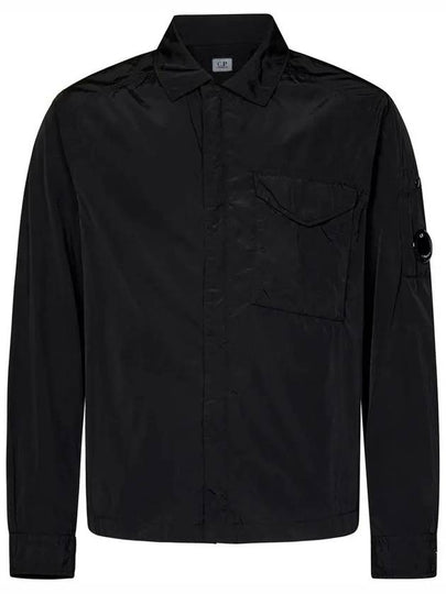 Chrome-R Lens Over Long Sleeve Shirt Black - CP COMPANY - BALAAN 2