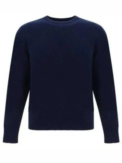 Arm Band Merino Wool Pique Knit Top Navy - THOM BROWNE - BALAAN 2