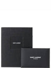 Grande Poudre Textured Matelasse Leather Card Wallet Black - SAINT LAURENT - BALAAN 7