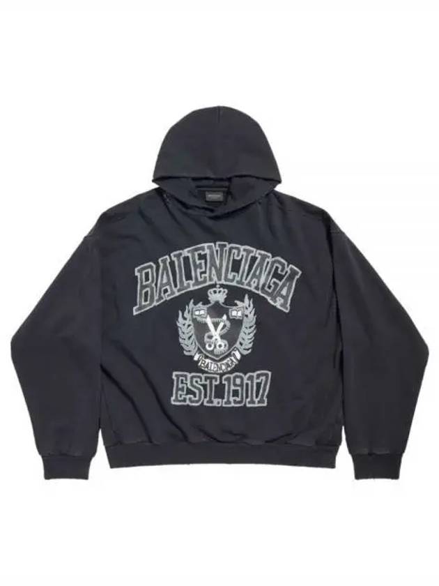 DIY College Medium Fit Hoodie Black - BALENCIAGA - BALAAN 2