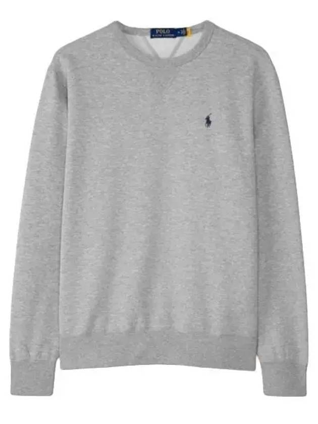 Embroidered Logo Pony Crew Neck Sweatshirt Grey - POLO RALPH LAUREN - BALAAN 2