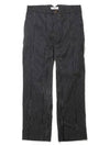 Striped Cropped Virgin Wool Straight Pants Black - VIVIENNE WESTWOOD - BALAAN 2