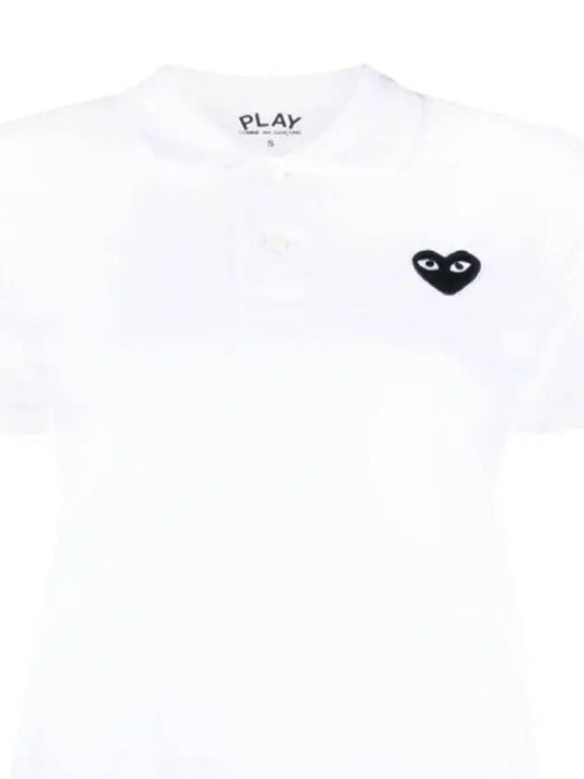 Women's Black Heart Wappen Collar AZ T065 051 2 9 - COMME DES GARCONS - BALAAN 1