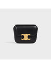 Triomphe Small Shiny Calfskin Cross Bag Black - CELINE - BALAAN 2