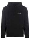 Item H Small Logo Cotton Hoodie Black - A.P.C. - BALAAN 2